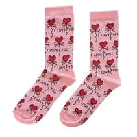 Typisch Hollands Dames-Sokken - I love you ( socks with a message)