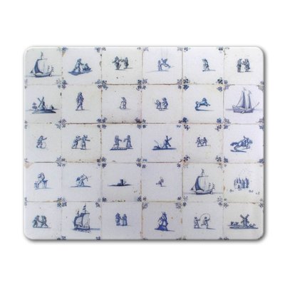 Typisch Hollands Mouse pad - Delft blue tiles, period 1620-1750