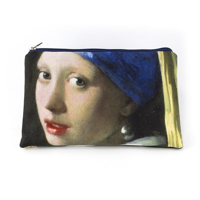 Typisch Hollands Etui - make-up tasje  -Meisje met de parel - Vermeer