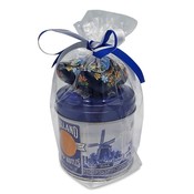 Stroopwafels (Typisch Hollands) Stroopwafels in Geschenkdose mit Clogs – Blau
