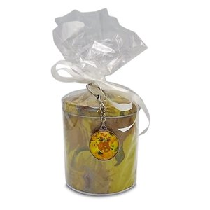 Stroopwafels (Typisch Hollands) Stroopwafels in einer Dose - van Gogh - Sonnenblumen (mit Schlüsselring)