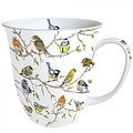 Typisch Hollands Mug - Porcelain - Dutch birds (tits and sparrows)