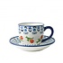 Heinen Delftware Tasse und Untertasse orange Tulpe - Porzellan