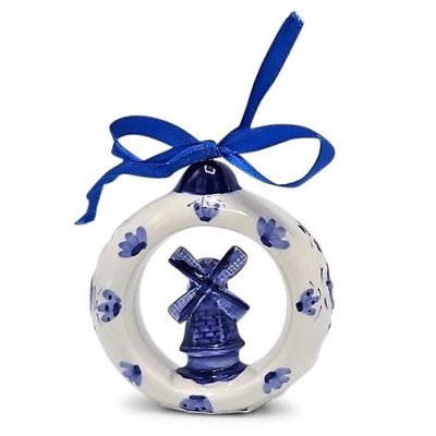 Typisch Hollands Christmas decoration (Round with windmill)