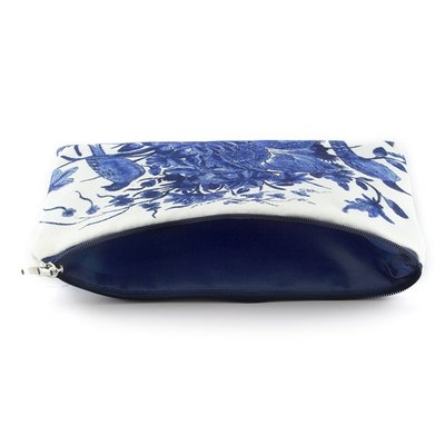 Typisch Hollands Etui - make-up tasje  - Delfts blauw