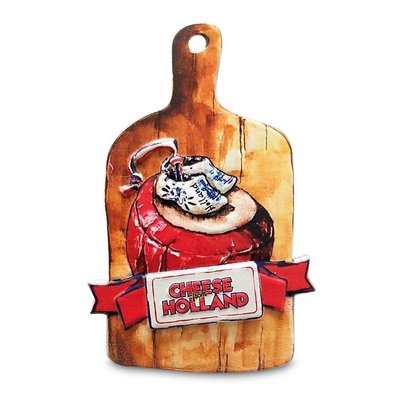Ter Steege souvenirs Magnet-Käsebrett aus Polystone – Käse aus Holland