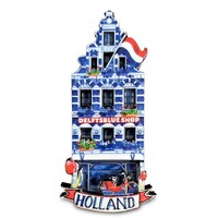 Typisch Hollands Magneet gevelhuisje - Delftsblue shop