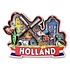 Typisch Hollands Magnet Holland - Kissing couple - Windmill and Houses