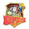 Typisch Hollands Magnet - Niederländisches Emblem (Holland Käsemädchen)