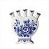 Heinen Delftware Tulip vase heart-shaped landscape and floral pattern
