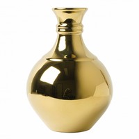 Heinen Delftware Gouden - trendy -bolvaasje 14 cm