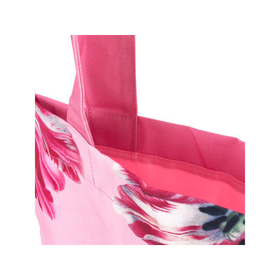 Typisch Hollands Cotton Tote Bag -Pink (Tulips - Merian)