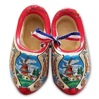 Matix Holzschuhe - rote Sohle 8 cm