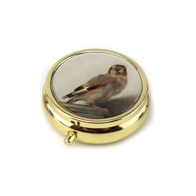 Typisch Hollands Pill box - Gold colored - the Goldfinch