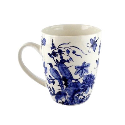 Museumgifts Holland Großer Becher Delfter Blau Vögel Rijksmuseum