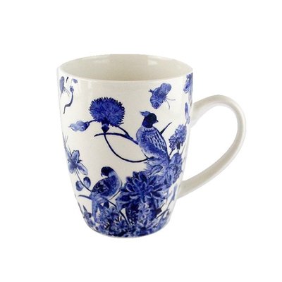 Typisch Hollands Large mug Delft Blue birds Rijksmuseum