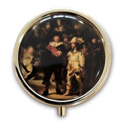 Typisch Hollands Pill box - Gold colored - the Night Watch