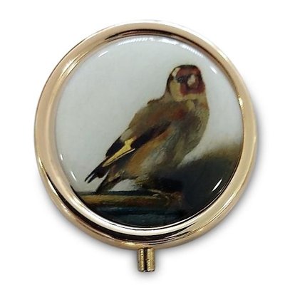 Typisch Hollands Pill box - Gold colored - the Goldfinch