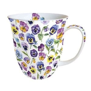 Typisch Hollands Mug - Porcelain - Violets