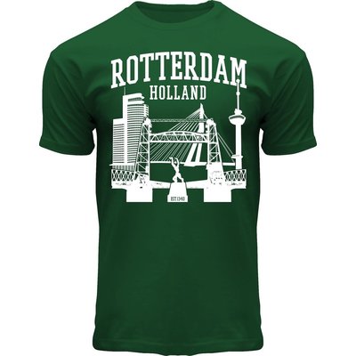 Fox Originals  T-Shirt Rotterdam - Holland - Groen