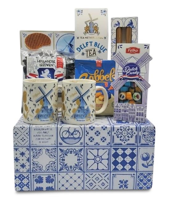 Pessimist Nacht Wafel Typisch Hollands - Nederlands cadeau-pakket ( Delfts blauwe doos) - Typisch  Hollands.