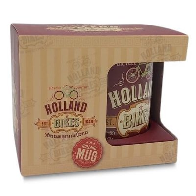 Matix Großer Becher in Geschenkbox - Vintage Holland Bikes rot