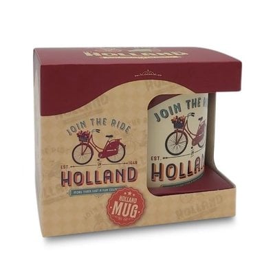 Typisch Hollands Large mug in gift box - Vintage Holland join the ride