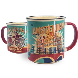 Matix Large mug in gift box - Vintage Amsterdam turquoise