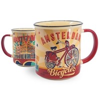 Typisch Hollands Large mug in gift box - Vintage Amsterdam yellow