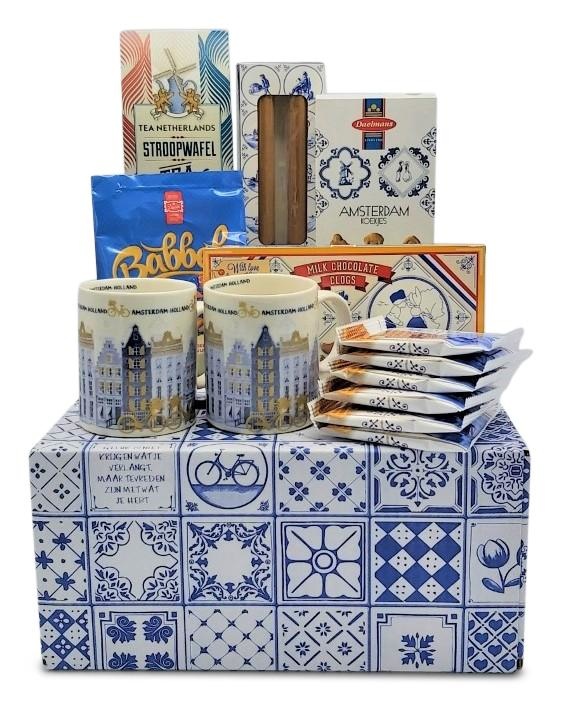 voordelig emulsie Bestuiver Typisch Hollands - Amsterdams cadeau-pakket ( Delfts blauwe doos) - Typisch  Hollands.