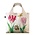 Typisch Hollands Foldable bag - Folding bag, Two tulips, shell and butterfly- Marrel