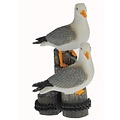 Typisch Hollands Seagulls set on poles 11cm