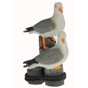 Typisch Hollands Seagulls set on poles 11cm