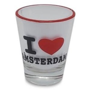 Typisch Hollands Shot glass - I love Amsterdam
