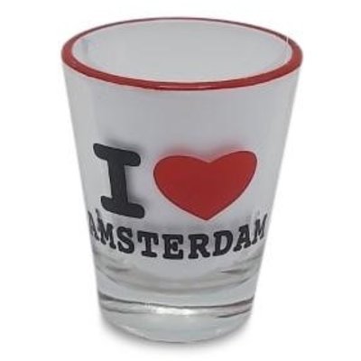 Typisch Hollands Shot glass - I love Amsterdam