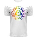 Holland fashion Pride-Shirt - Wit - Love = Love