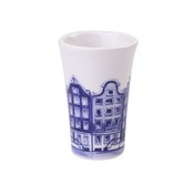 Heinen Delfts blauw Schnapsglas Delfter Blau -Amsterdam