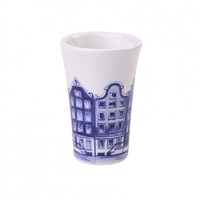 Heinen Delfts blauw Schnapsglas Delfter Blau -Amsterdam