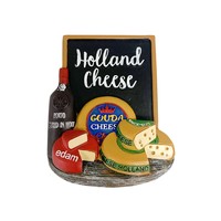 Typisch Hollands Magnet - Holland - Käse - Gouda und Edam
