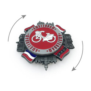 Matix Spinner Magnet - Amsterdam & Holland flags