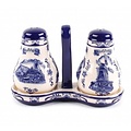 Matix Salt and pepper shakers on a tray - Delft blue