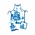 Matix Kitchen set Delft blue - Mill landscape