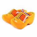 Typisch Hollands Wooden clogs - Yellow country band - 10 cm