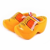 Typisch Hollands Wooden clogs - Yellow country band - 10 cm