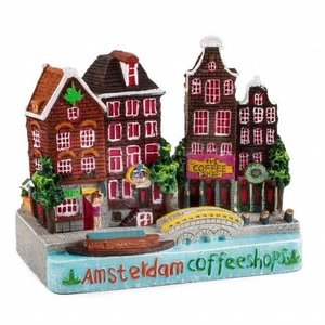 Typisch Hollands City scene Amsterdam - Coffeeshop 9 cm