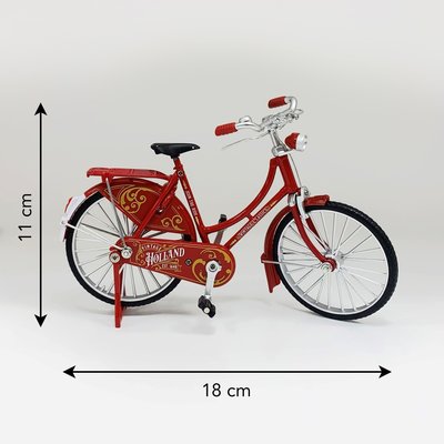 Typisch Hollands Miniaturfahrrad - 18 cm - Rot - Holland