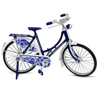 Typisch Hollands Miniature bicycle - 18 cm - Delft blue