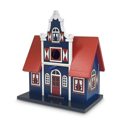 Matix Vogelhuis blauw dwarsgevel