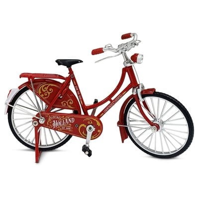 Typisch Hollands Miniatuurfiets - 18 cm - Rood - Holland