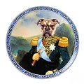 Heinen Delftware Bord Admiraal bulldog Ø 15 cm